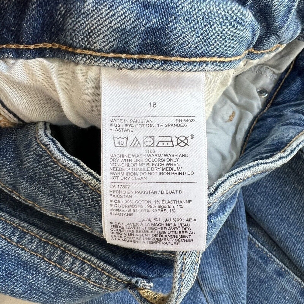NEW Old Navy Women Higher High Rise Waisted Destroyed Jeans Size 18 - Picture 10 of 10